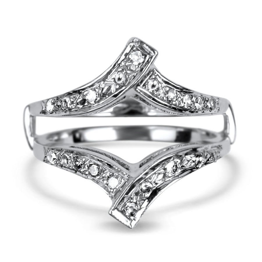 Estate PAGE Estate | Estate 14K White Gold And Diamond Enhancer Band