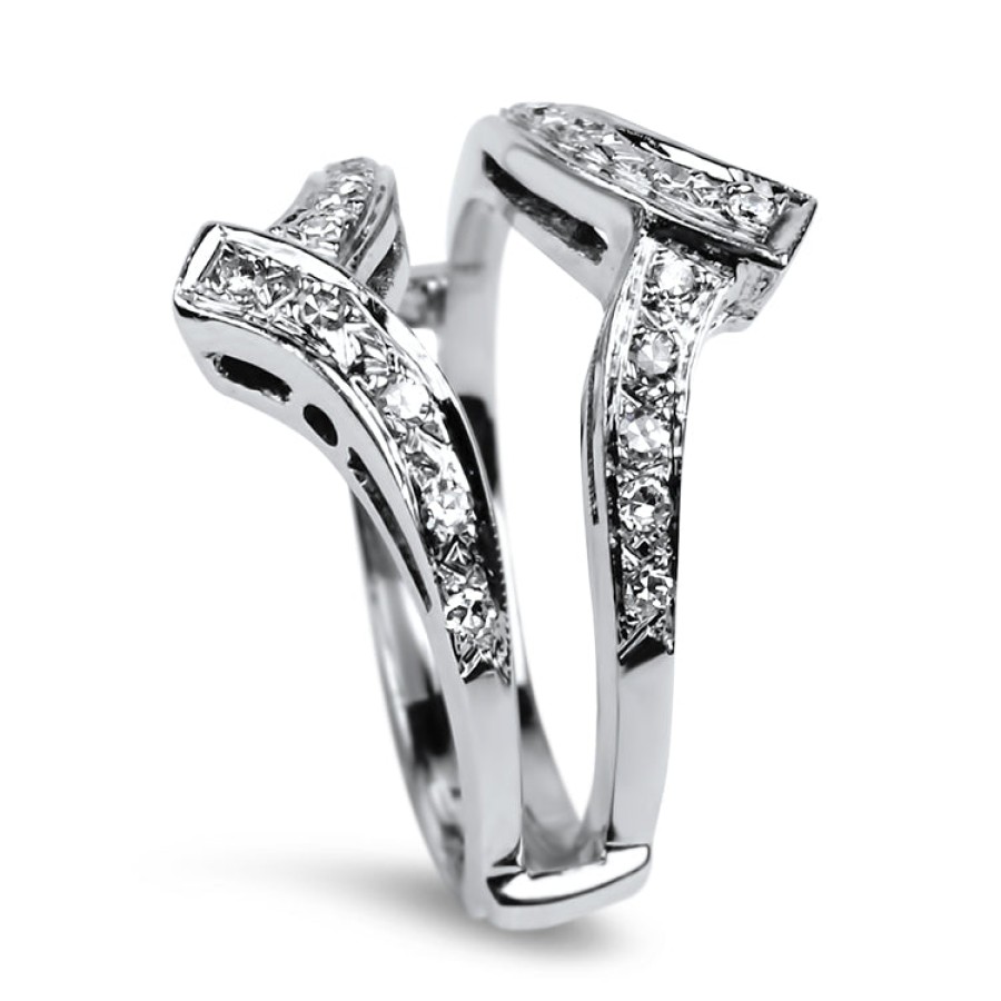 Estate PAGE Estate | Estate 14K White Gold And Diamond Enhancer Band