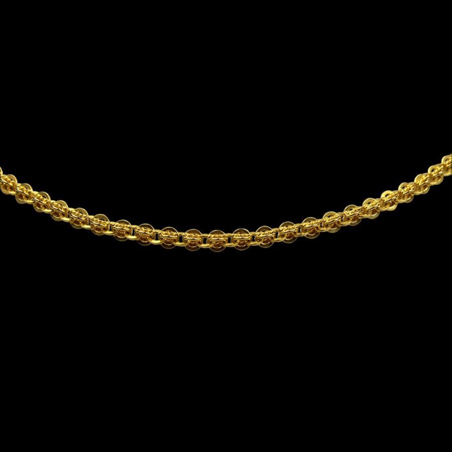 Estate PAGE Estate | Estate 14K Yellow Gold Flat Circle Link 41.5" Chain