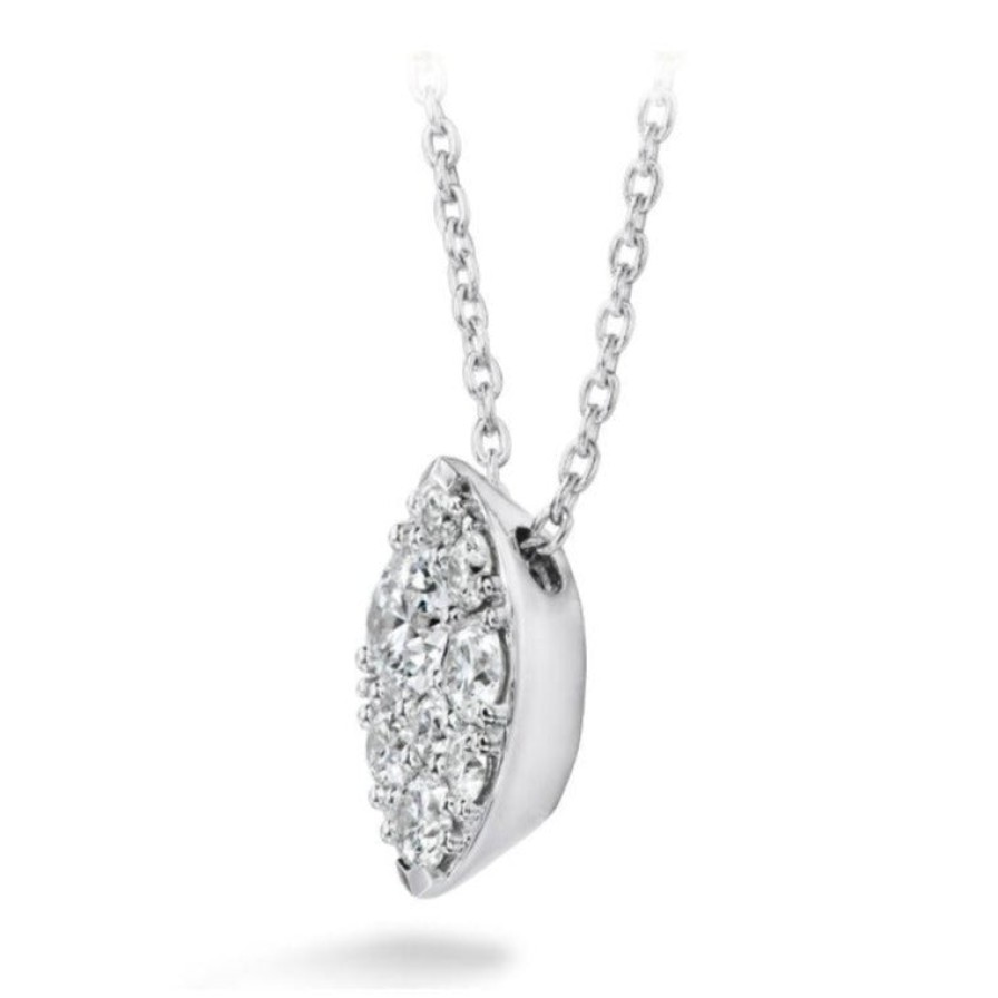 Jewelry Hearts on Fire Diamond Necklaces & Pendants | Hearts On Fire 18K White Gold Tessa Diamond Navette Pendant