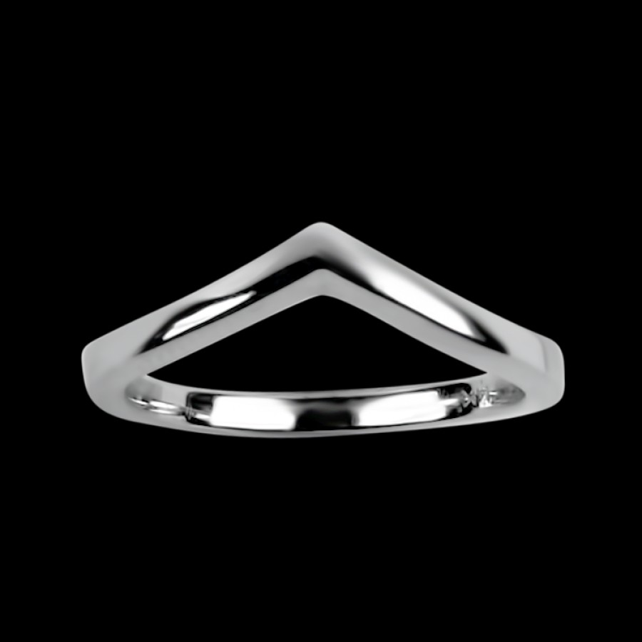 Estate PAGE Estate | Estate 14K White Gold Pointed Ring