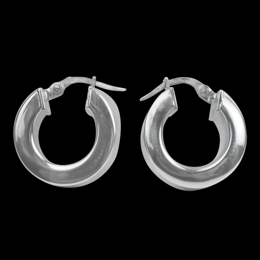 Estate PAGE Estate | Estate Sterling Silver Thick Huggie Earrings