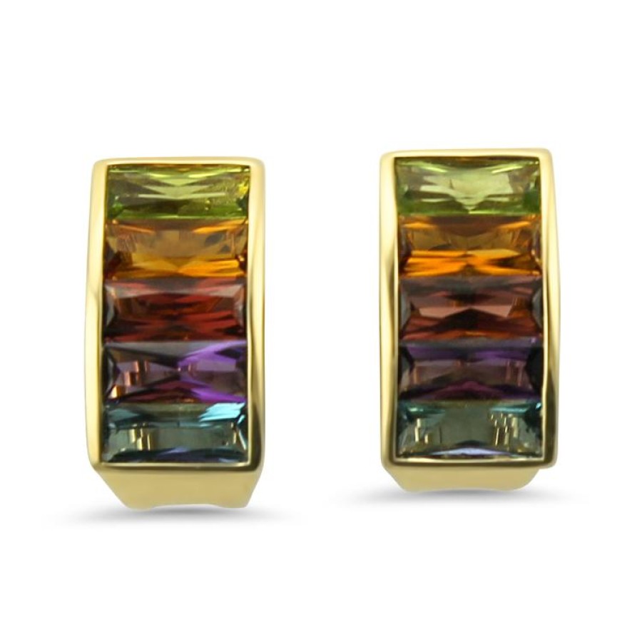 Estate PAGE Estate | Estate Rainbow Gemstone Earrings