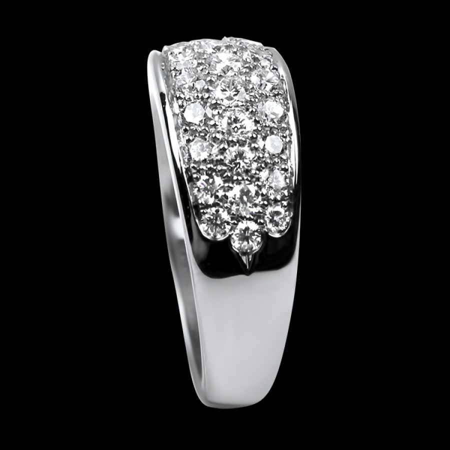 Jewelry Springer's Collection Diamond Rings | Springer'S Collection Platinum Diamond Pave Ring