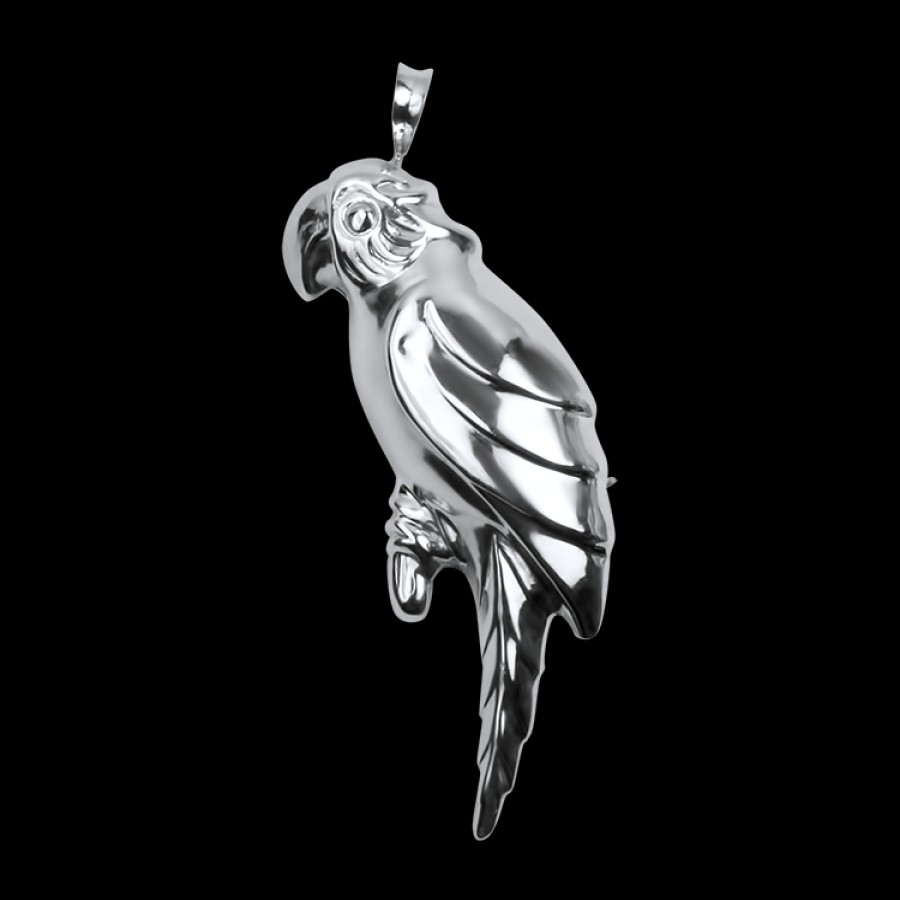 Estate PAGE Estate | Estate Sterling Silver Parrot Pin/Pendant