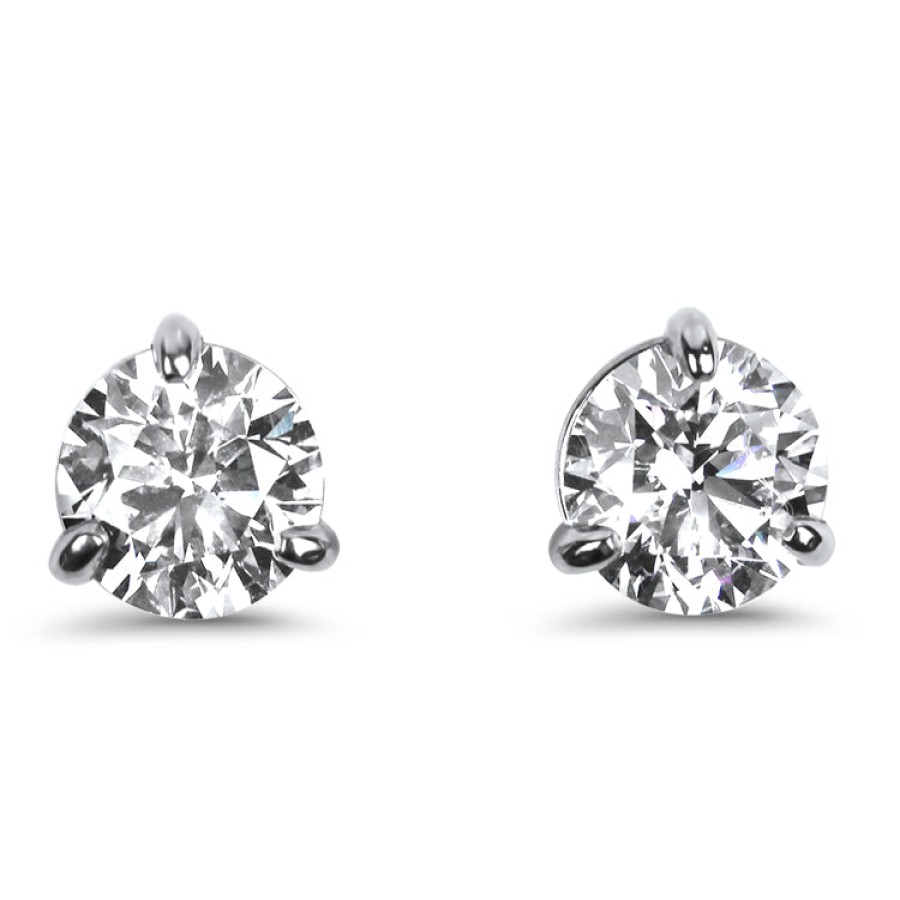 Jewelry Springer's Collection Diamond Earrings | Springer'S Collection Premier 3.00Ctw Three-Prong Platinum Diamond Stu