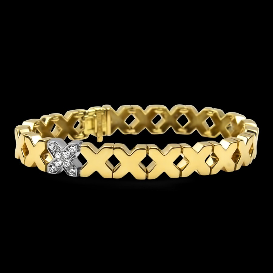 Estate Estate Tiffany & Co. | Tiffany & Co. Estate 18K Yellow & White Gold Angela Cummings Diamond "