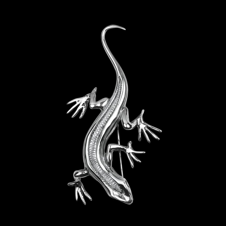 Estate PAGE Estate | Estate Sterling Silver Lizard Brooch